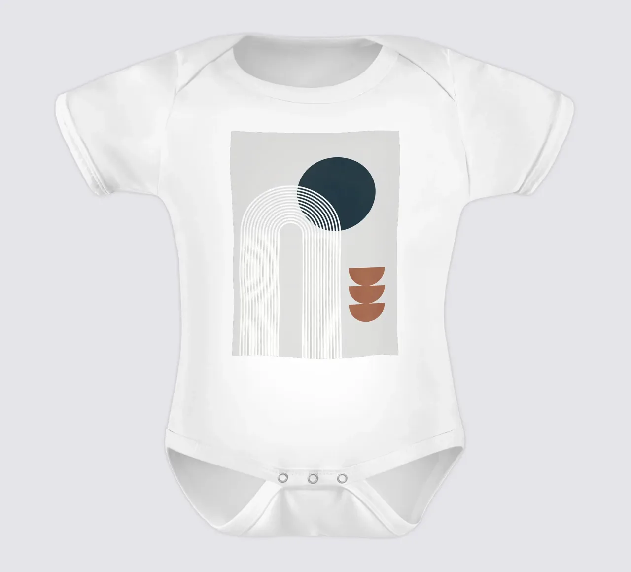 Minimalista body neonato maniche corte da stewar