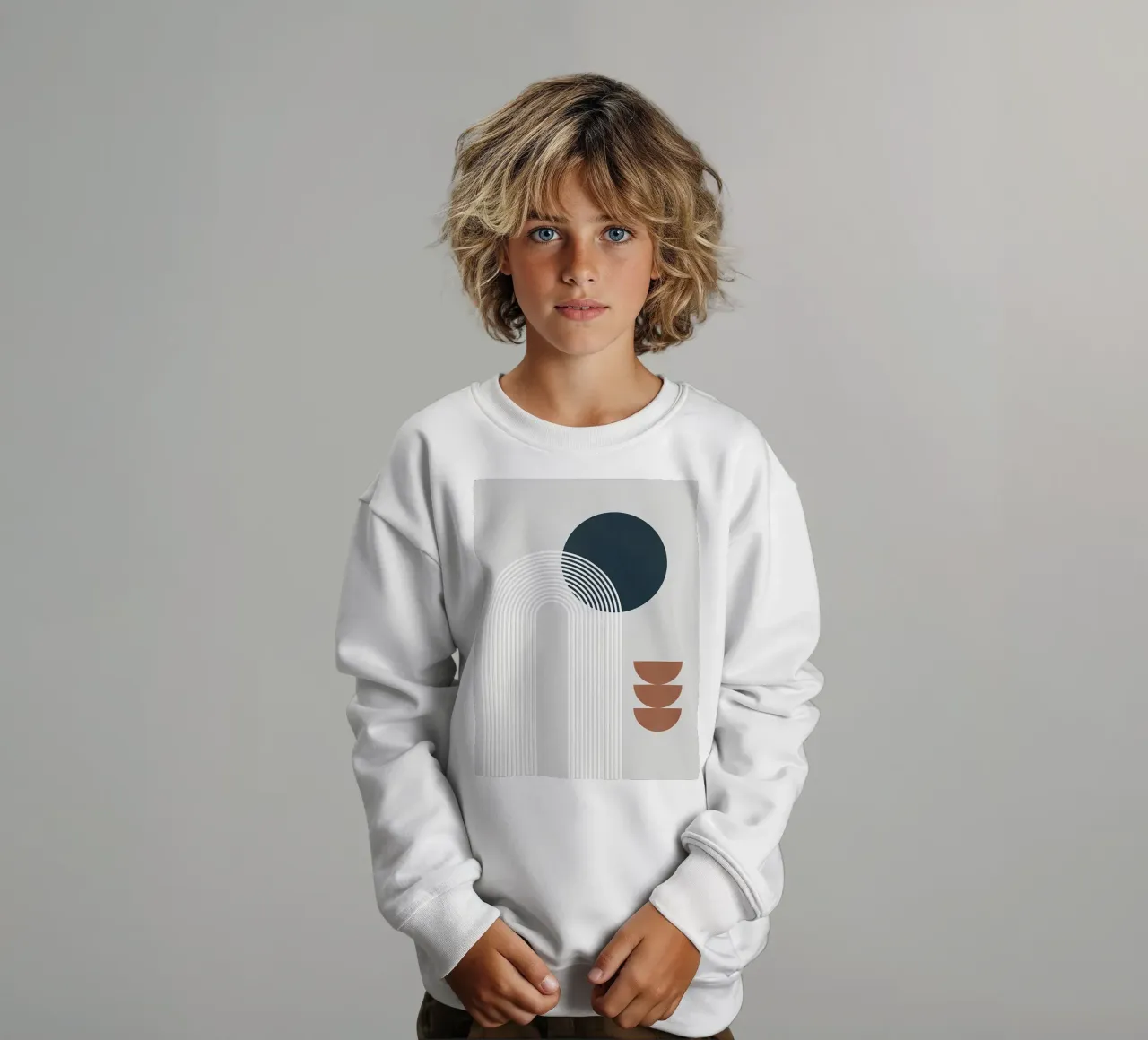 Minimalista felpa bambino da stewar
