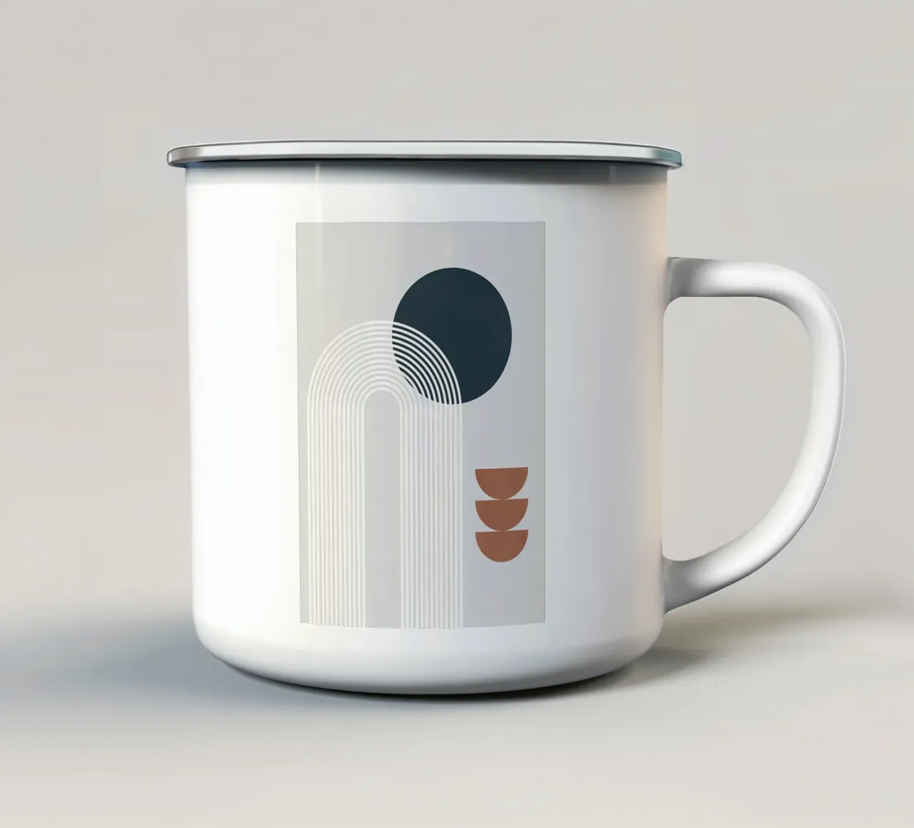 Minimalista tazza in smalto da stewar