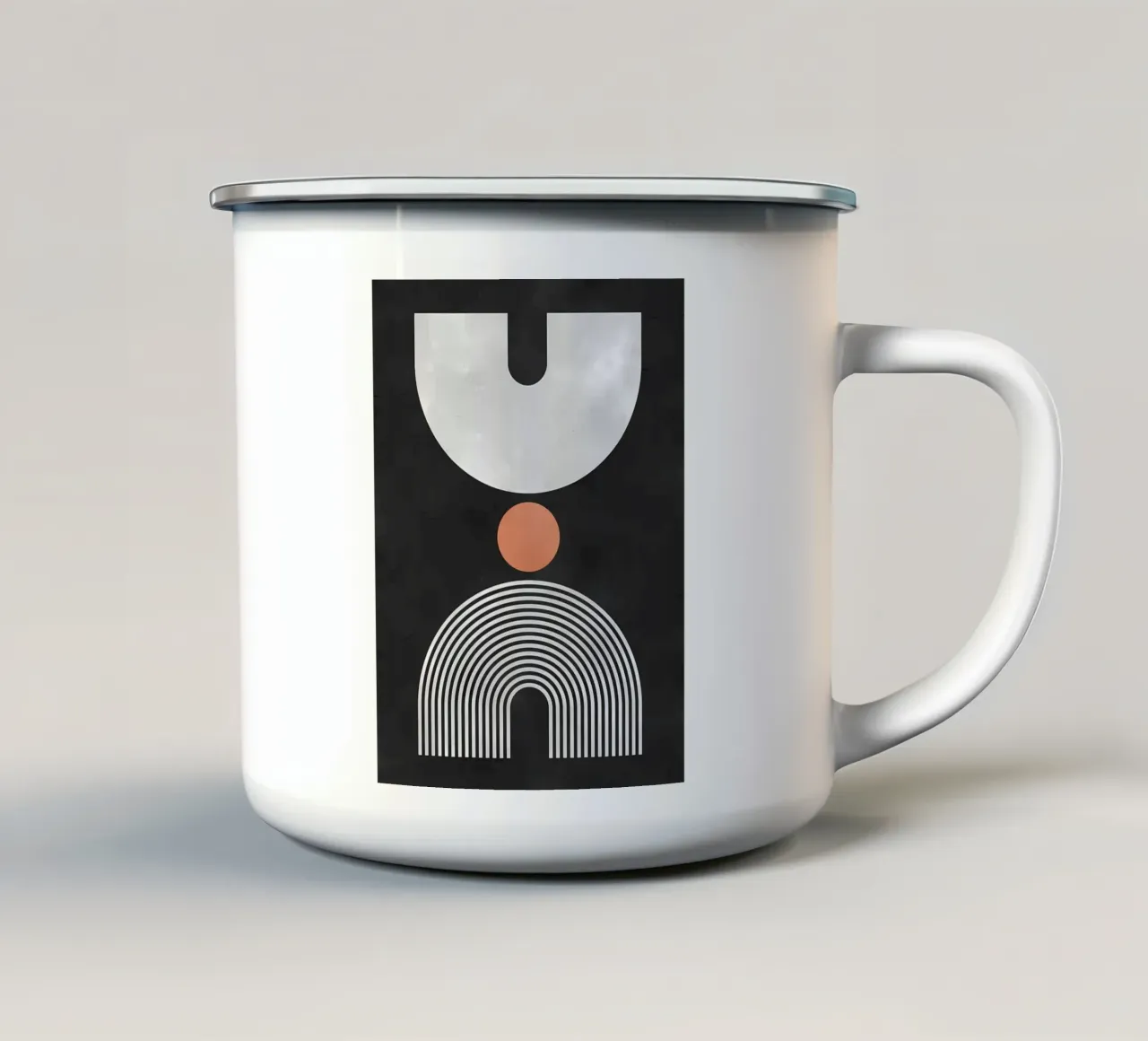 Minimalista tazza in smalto da stewar