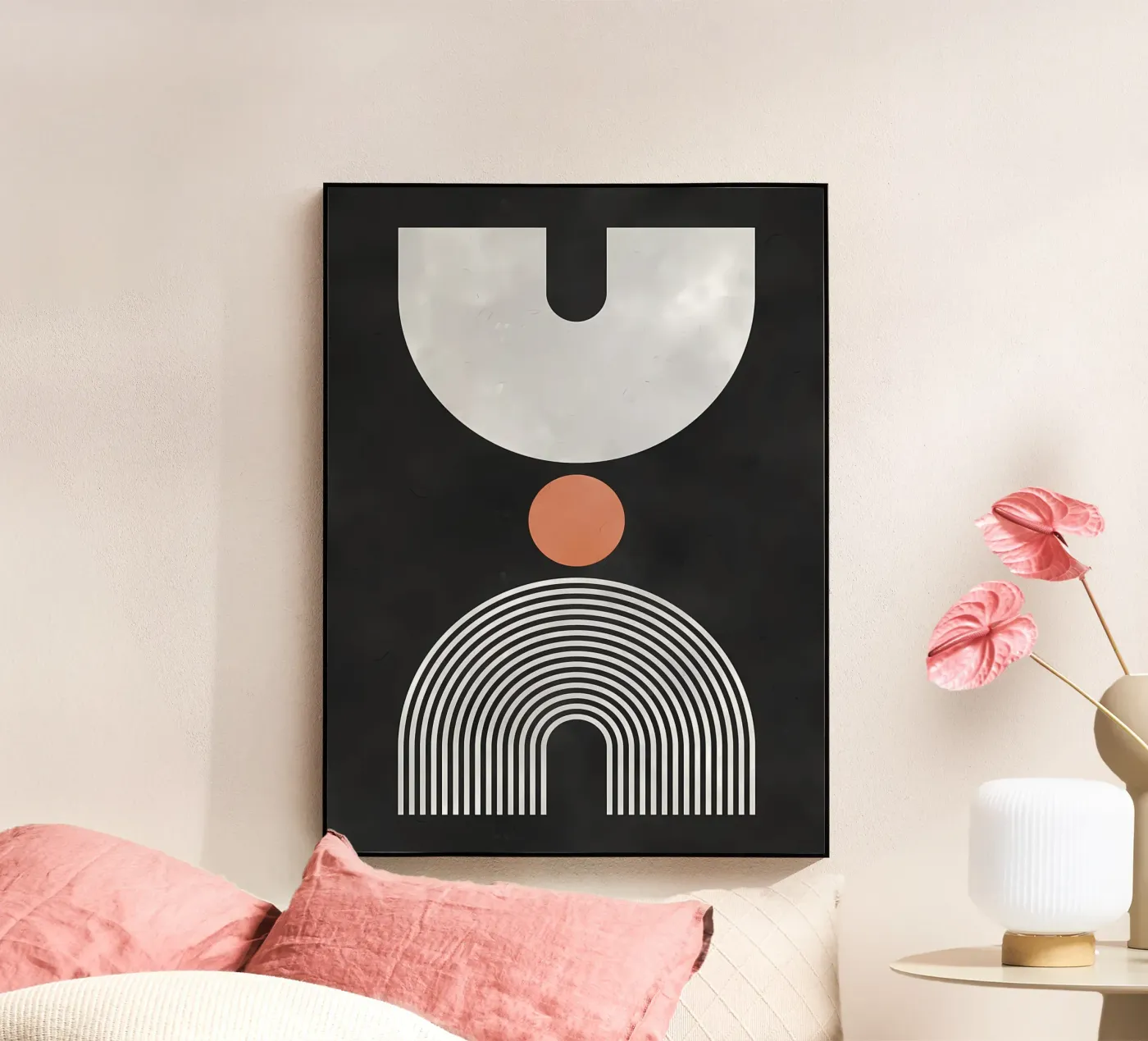 Minimalistisch acryl van stewar