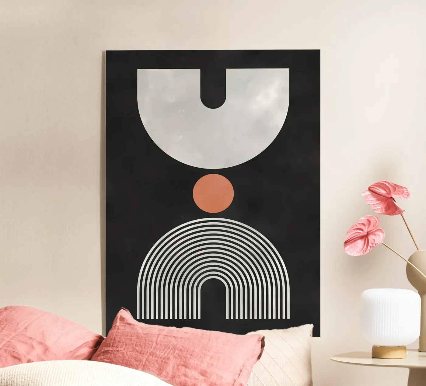 Minimalistisch acryl van stewar