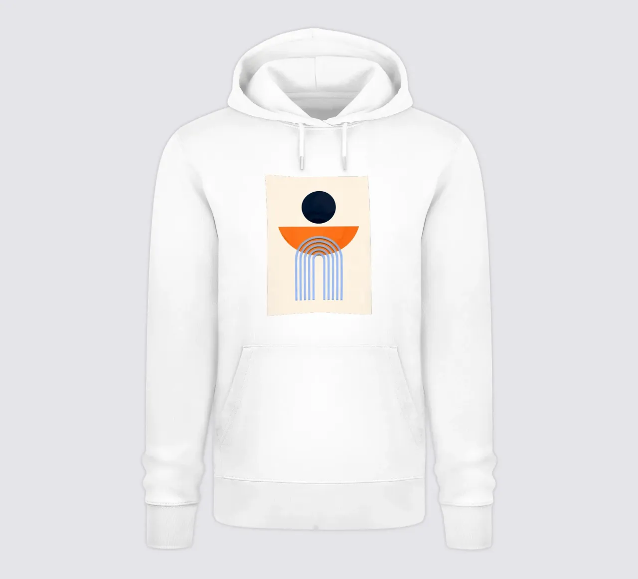 Minimalista felpa con cappuccio da stewar