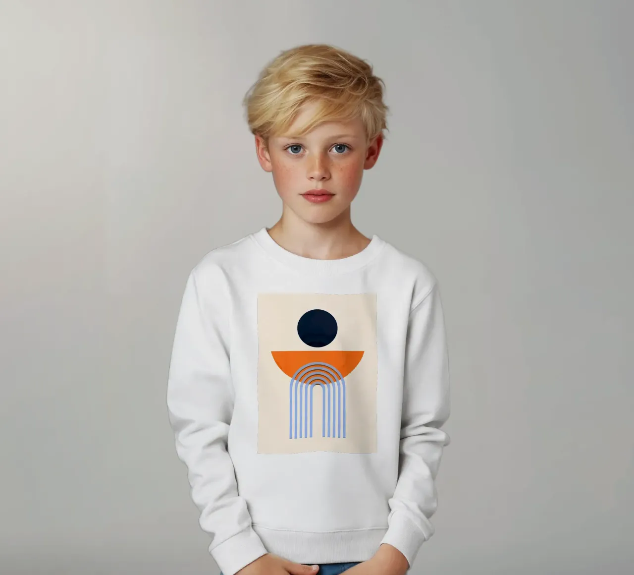 Minimalista felpa bambino da stewar