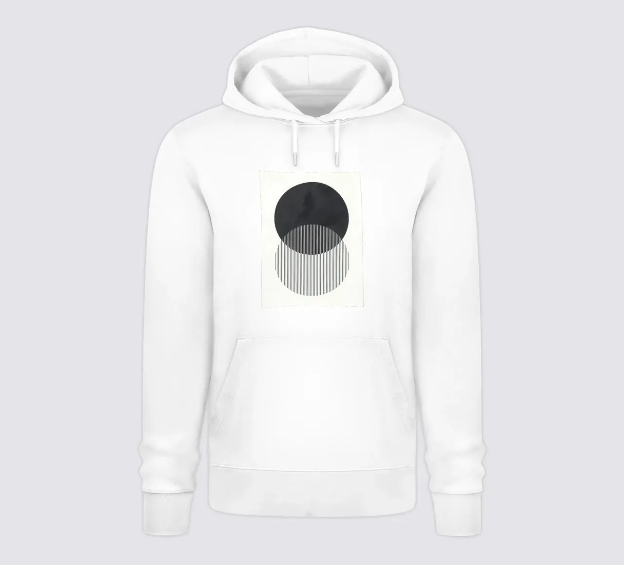 Minimalista felpa con cappuccio da stewar