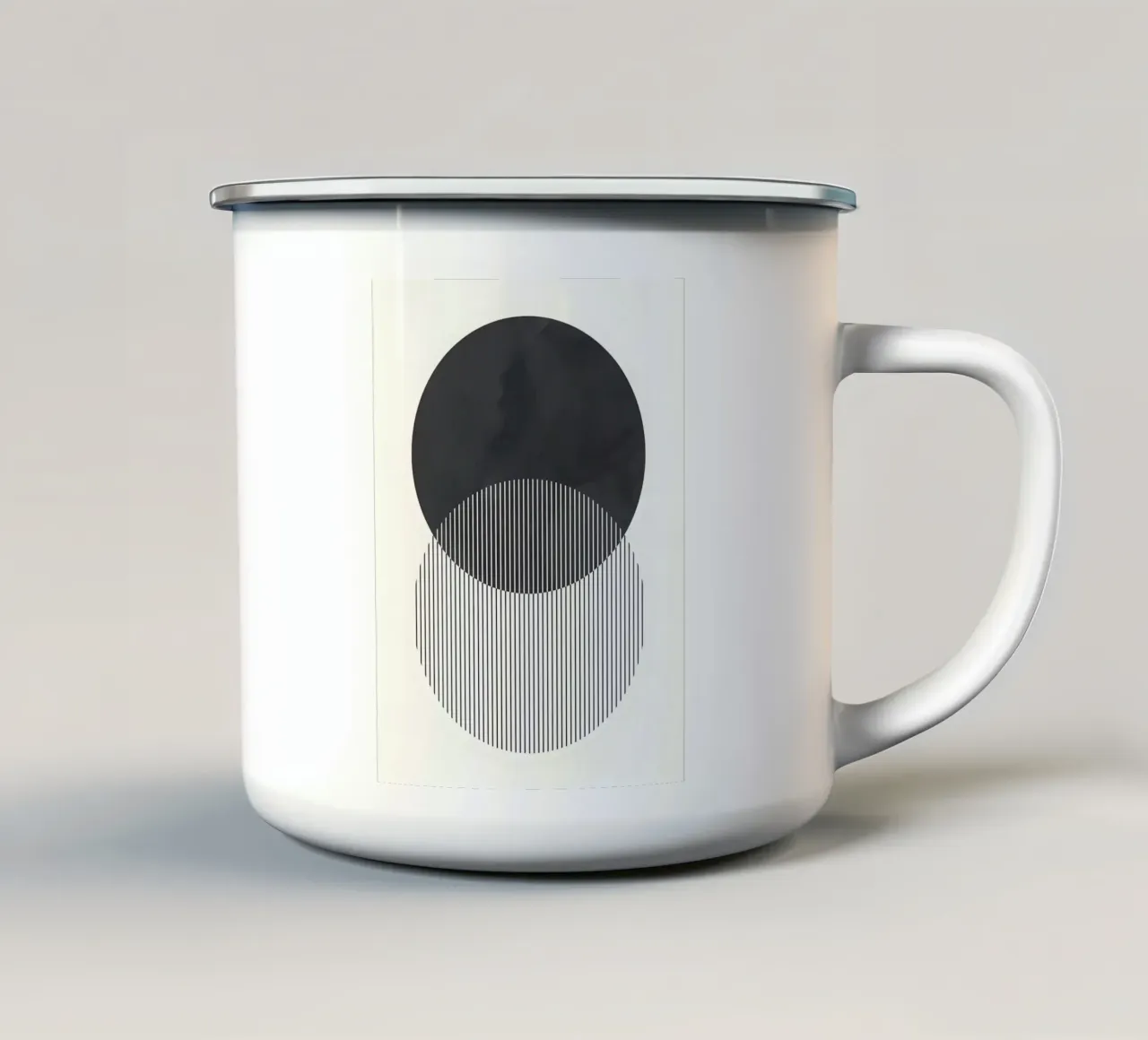 Minimalista tazza in smalto da stewar