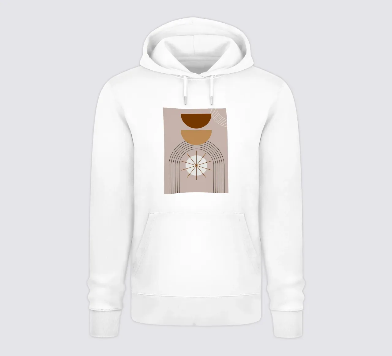 Minimalista felpa con cappuccio da stewar