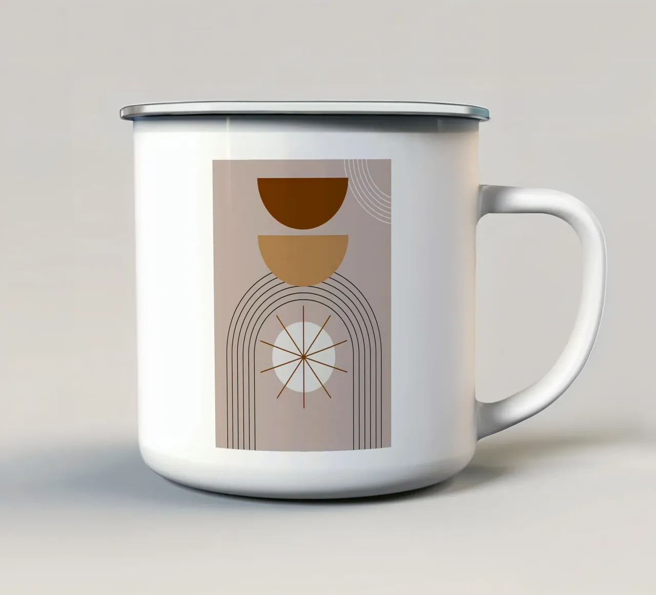Minimalista tazza in smalto da stewar