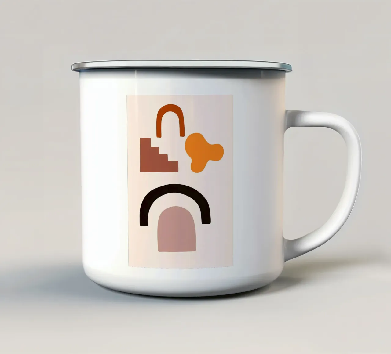 Minimalista tazza in smalto da stewar