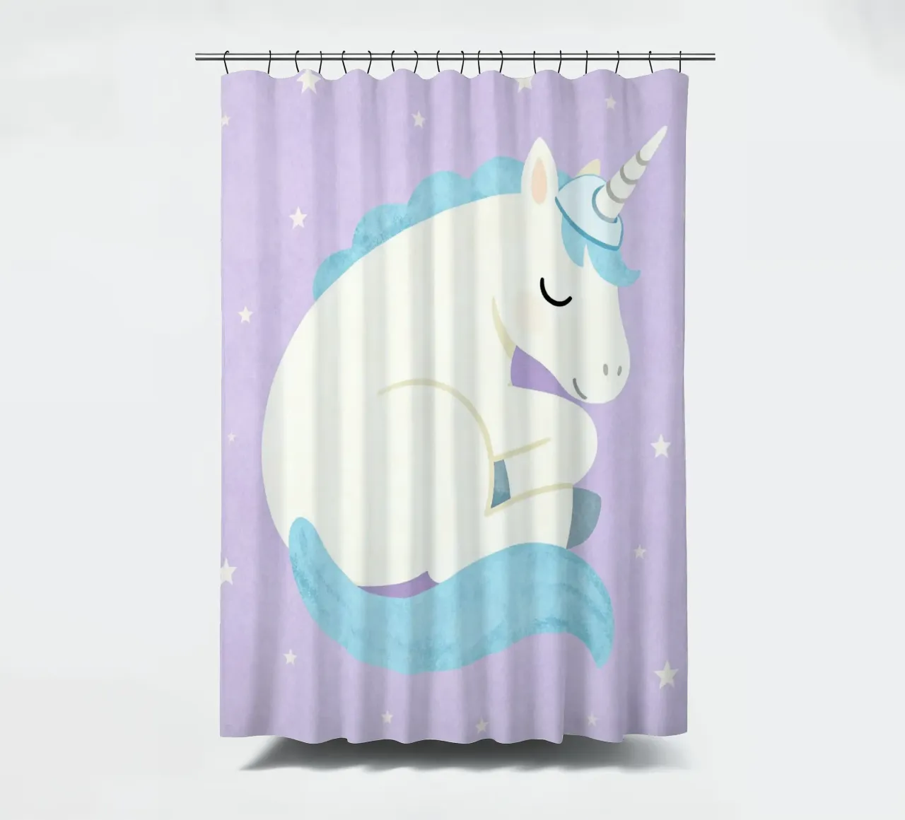 Sleeping Unicorn Under the Stars tenda da doccia da EverLuvv Studio