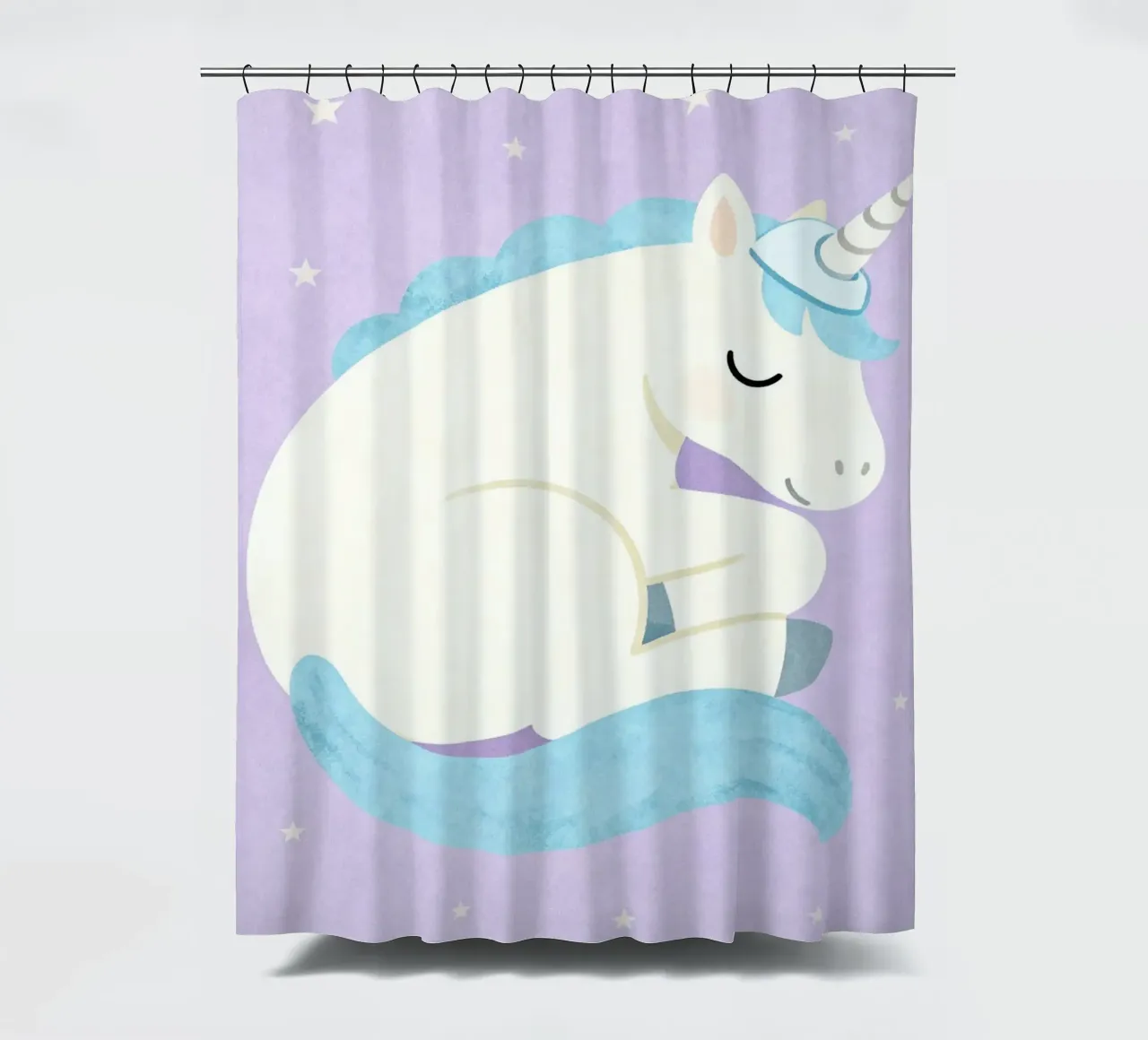 Sleeping Unicorn Under the Stars tenda da doccia da EverLuvv Studio