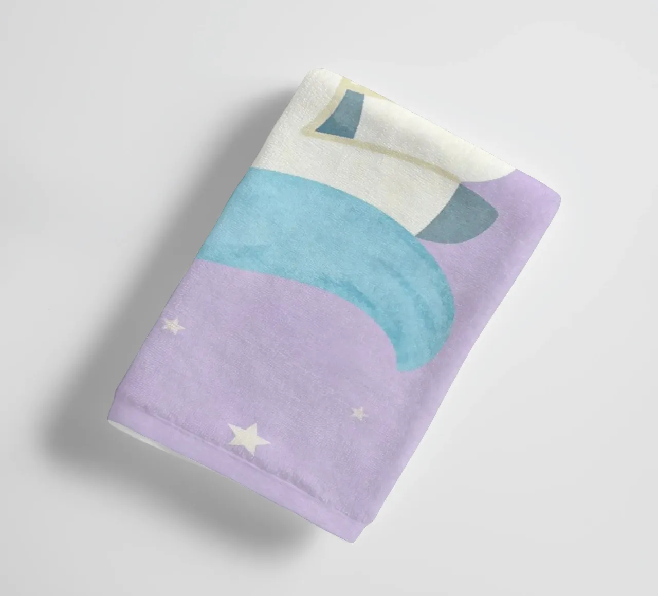Sleeping Unicorn Under the Stars badhanddoek van EverLuvv Studio