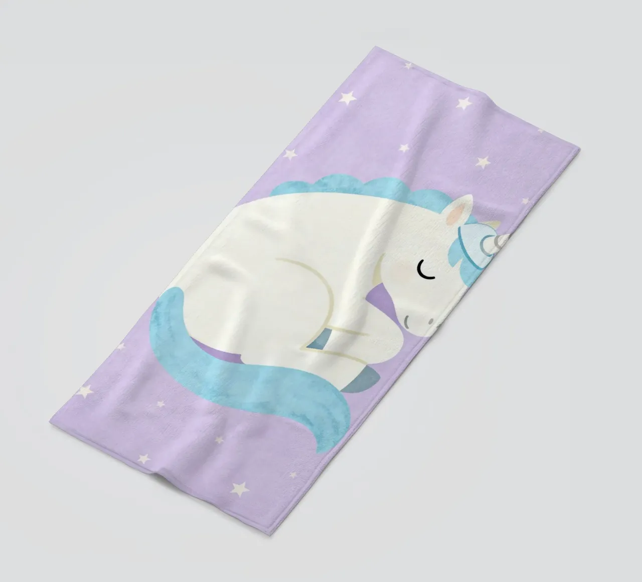 Sleeping Unicorn Under the Stars telo mare da EverLuvv Studio