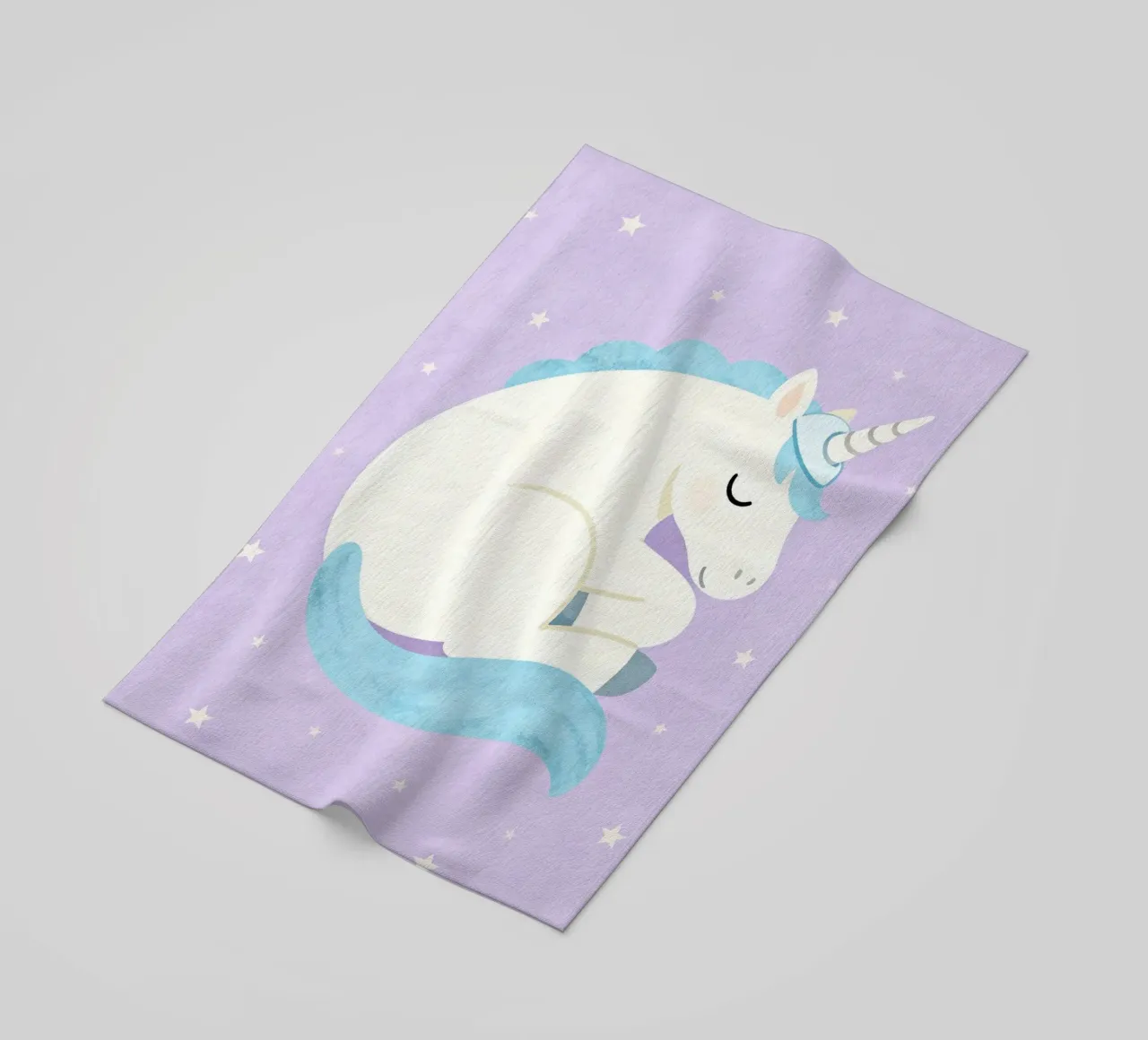 Sleeping Unicorn Under the Stars telo mare da EverLuvv Studio