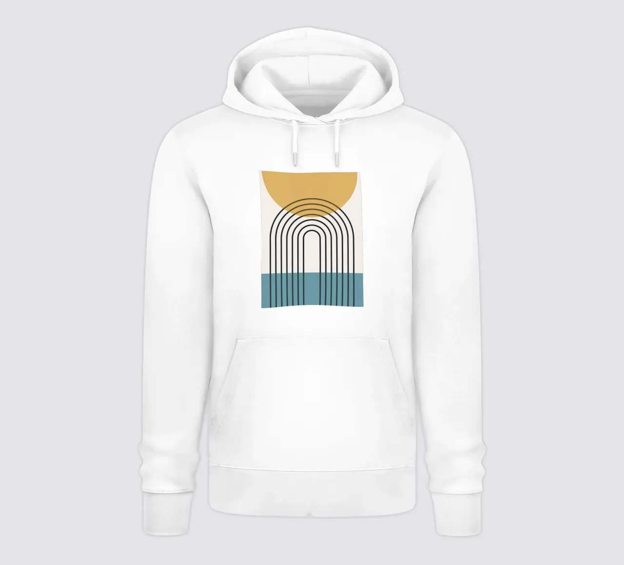 Minimalista felpa con cappuccio da stewar