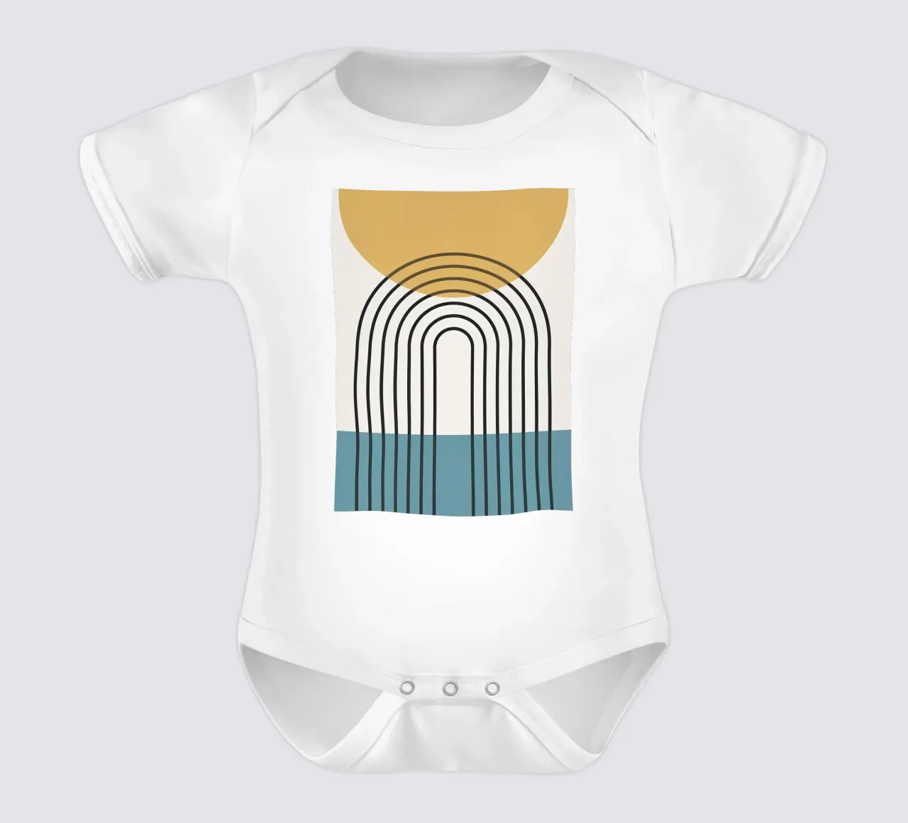 Minimalista body neonato maniche corte da stewar