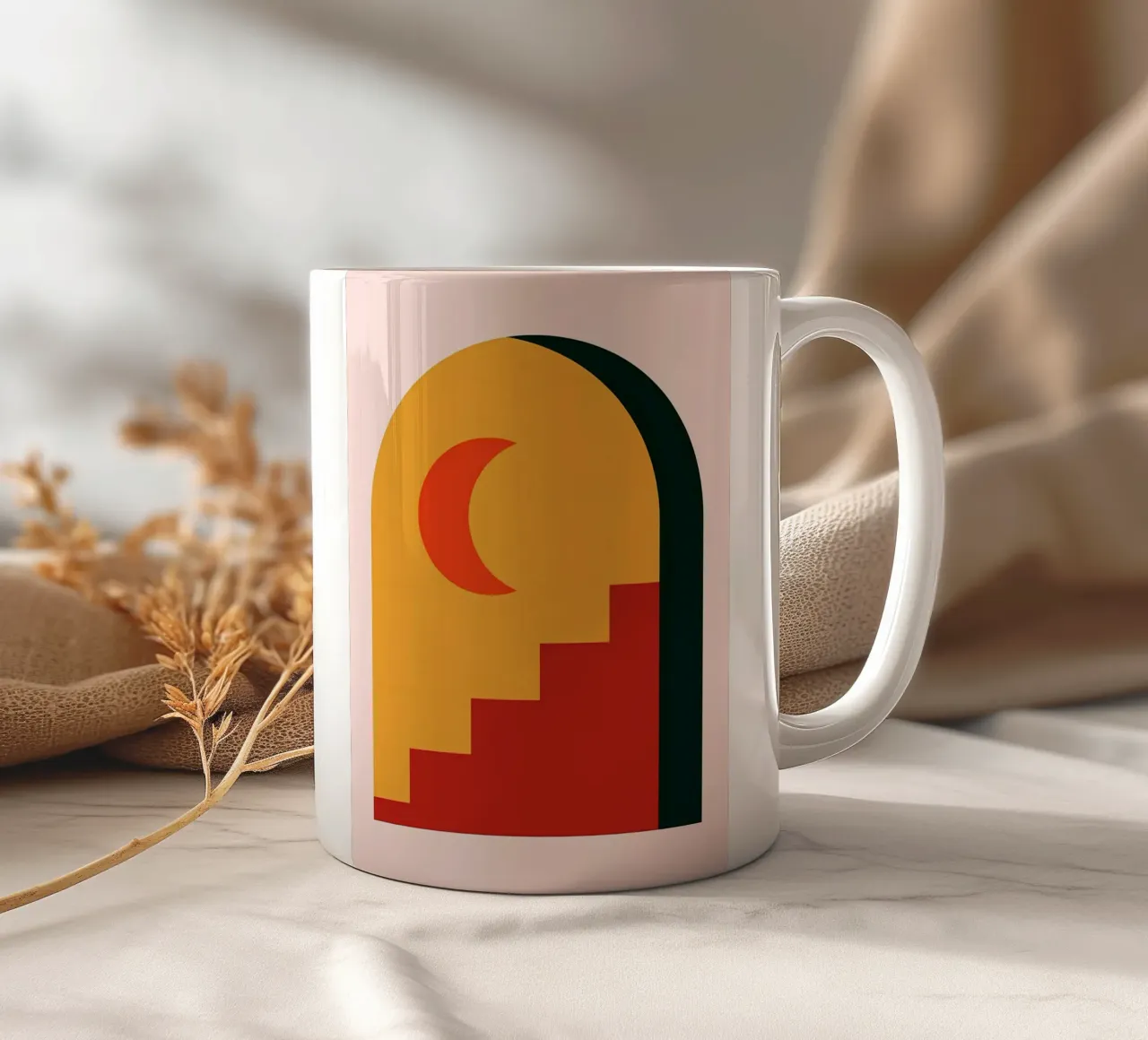 Minimalista tazza in ceramica da stewar