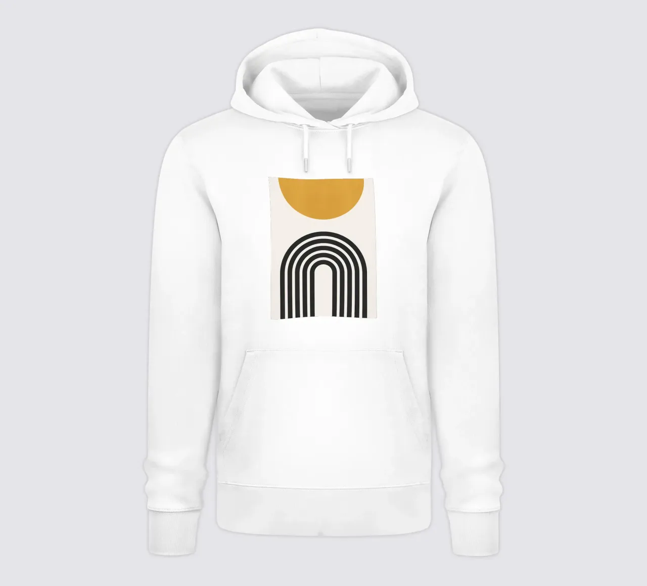 Minimalista felpa con cappuccio da stewar
