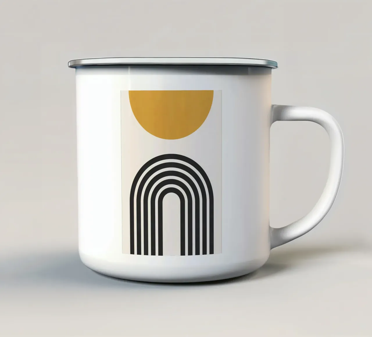 Minimalista tazza in smalto da stewar