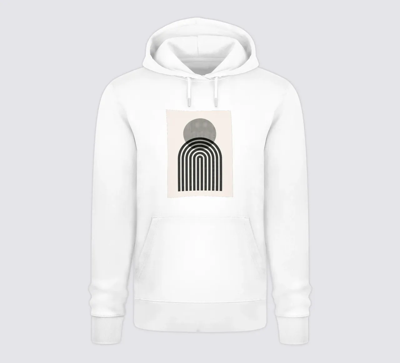 Minimalista felpa con cappuccio da stewar