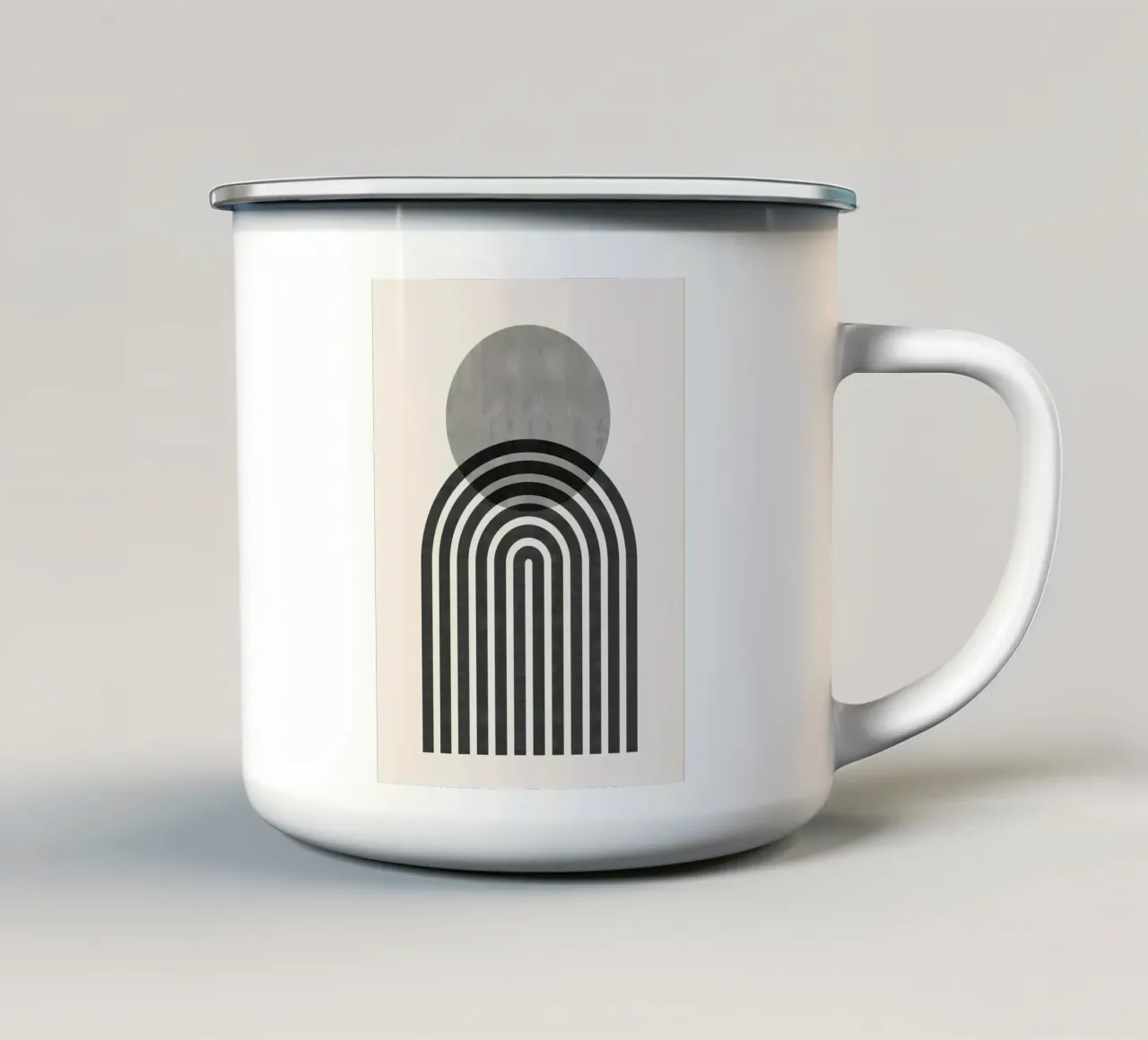 Minimalista tazza in smalto da stewar