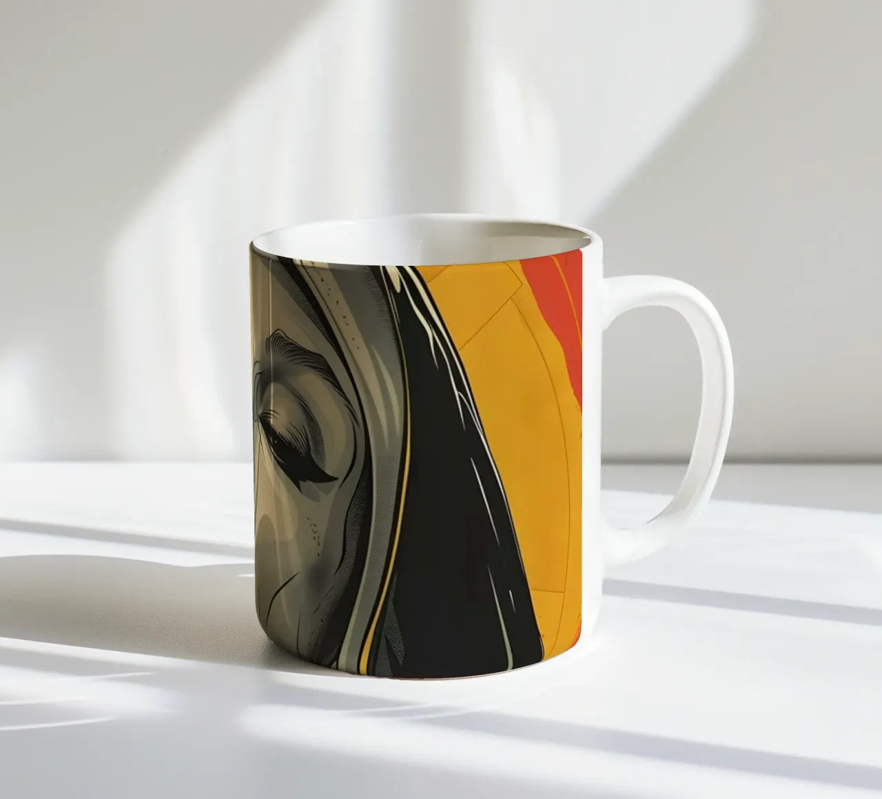La suora fumatrice tazza in ceramica da M-Ulrich-Digital Art