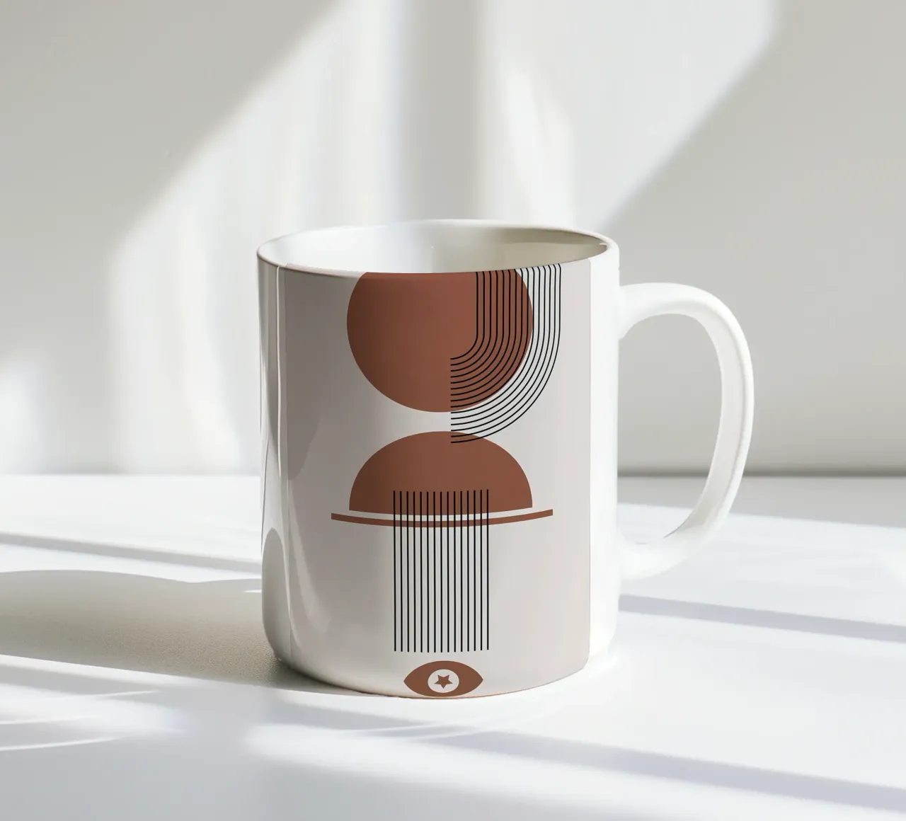 Minimalista tazza in ceramica da stewar