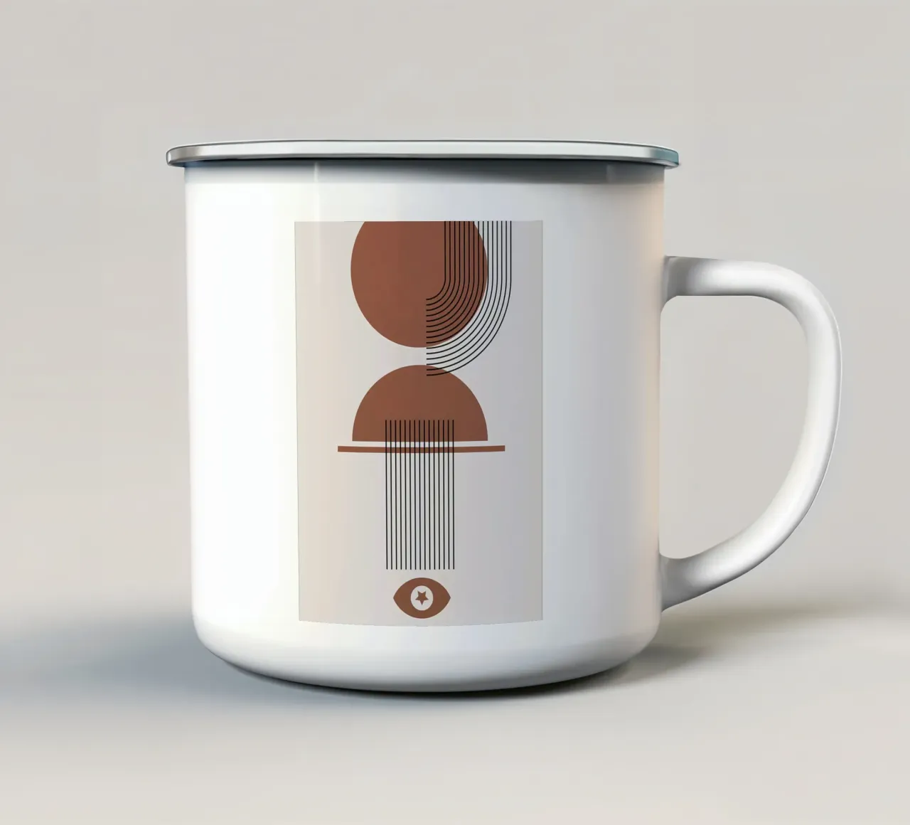 Minimalista tazza in smalto da stewar