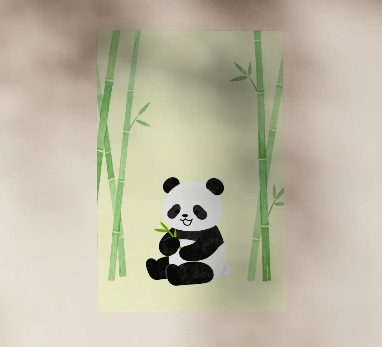 Panda with Bamboo pellicola backlit da EverLuvv Studio
