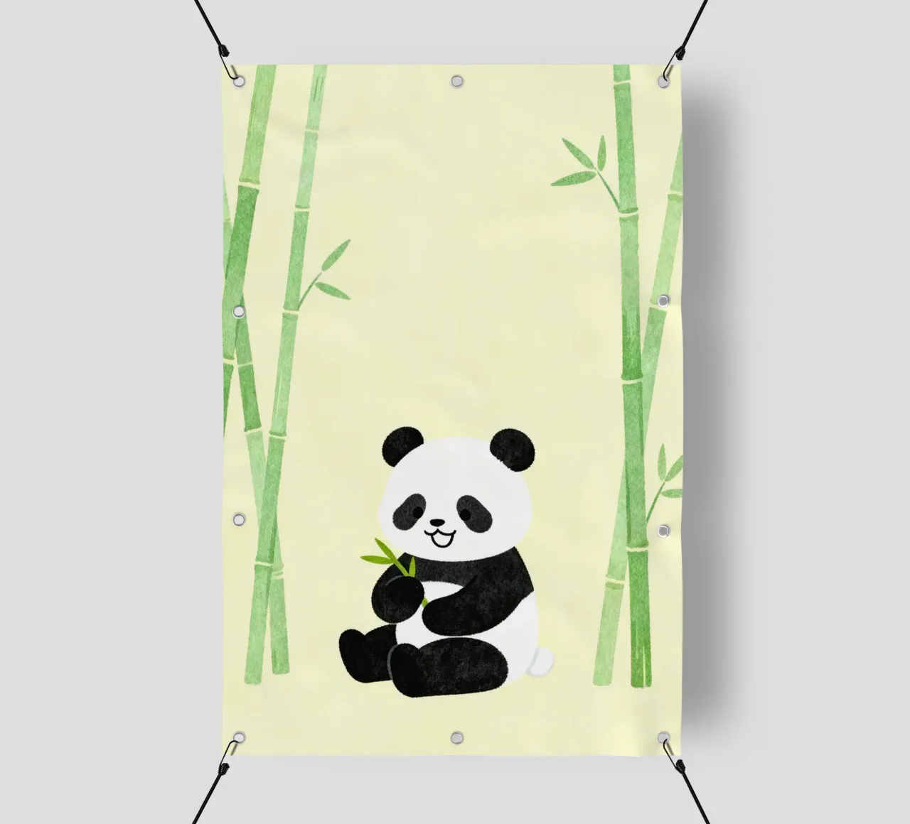 Panda with Bamboo telo in pvc da EverLuvv Studio