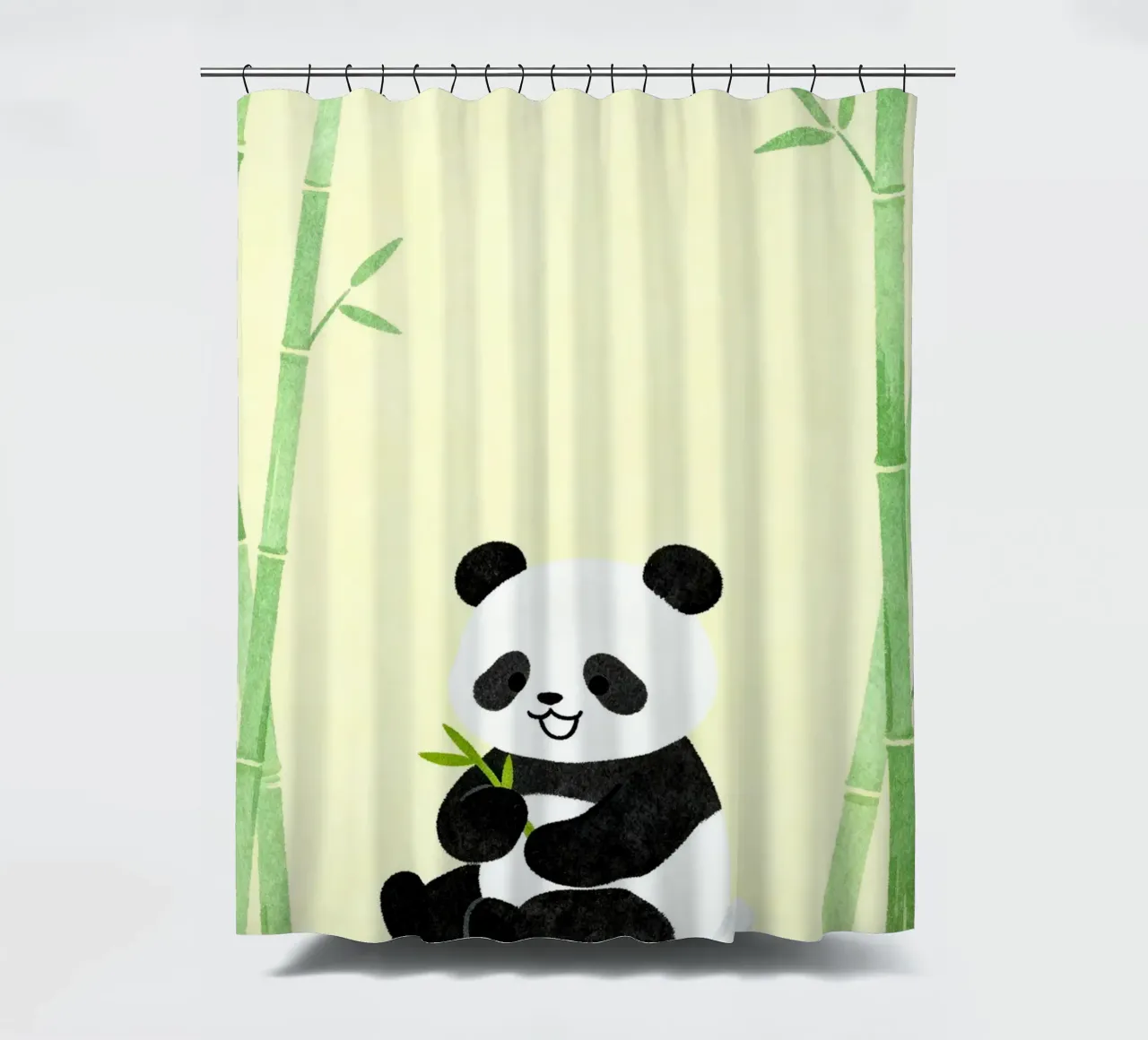 Panda with Bamboo tenda da doccia da EverLuvv Studio