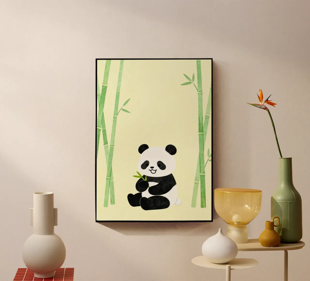 Panda with Bamboo plexiglass da EverLuvv Studio