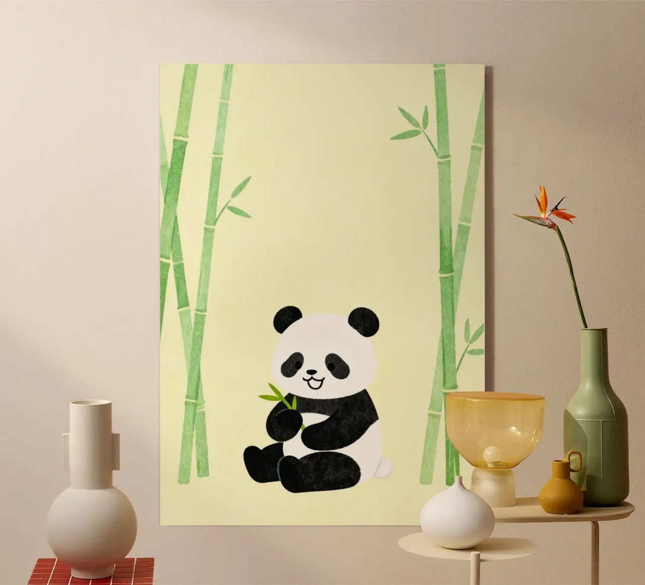 Panda with Bamboo plexiglass da EverLuvv Studio