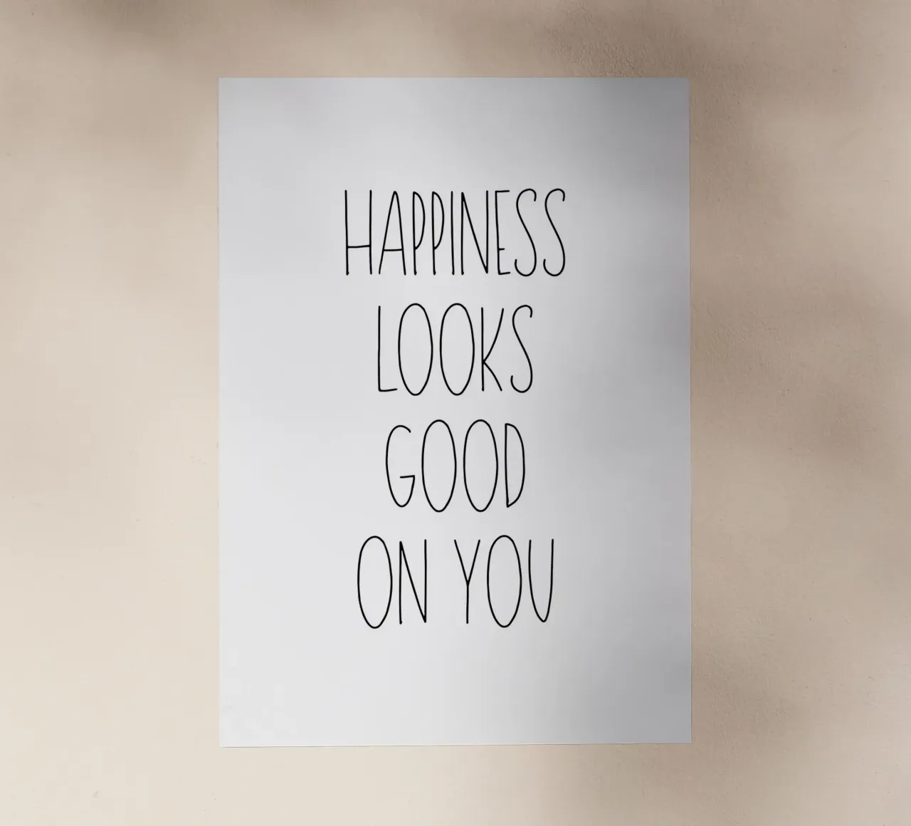 Happiness looks good on you pellicola backlit da PinkCandyWalls