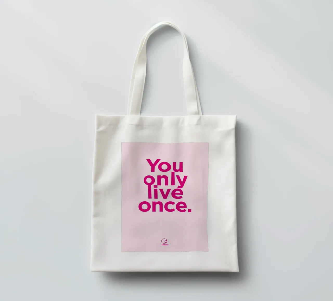 YOLO borsa in juta da Art Fart