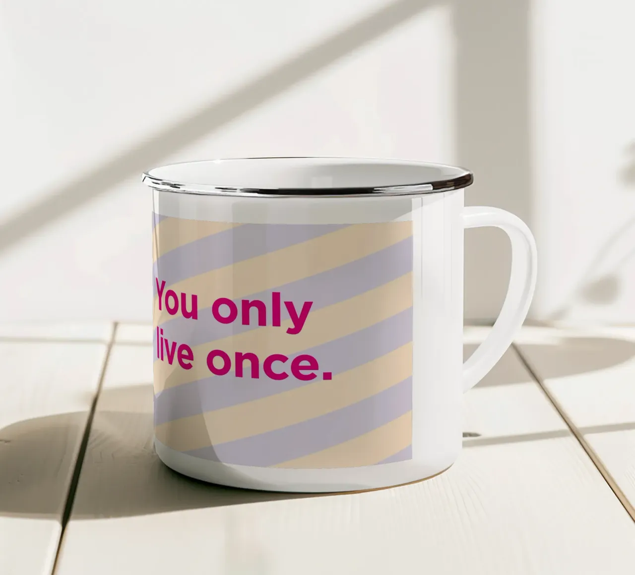 YOLO Emaille Tasse von Art Fart