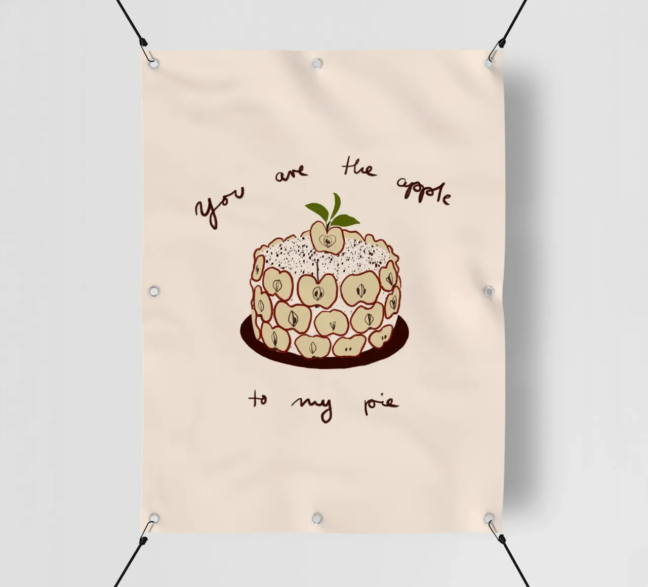 Apfelkuchen telo in pvc da Sophie Augustin Illustration