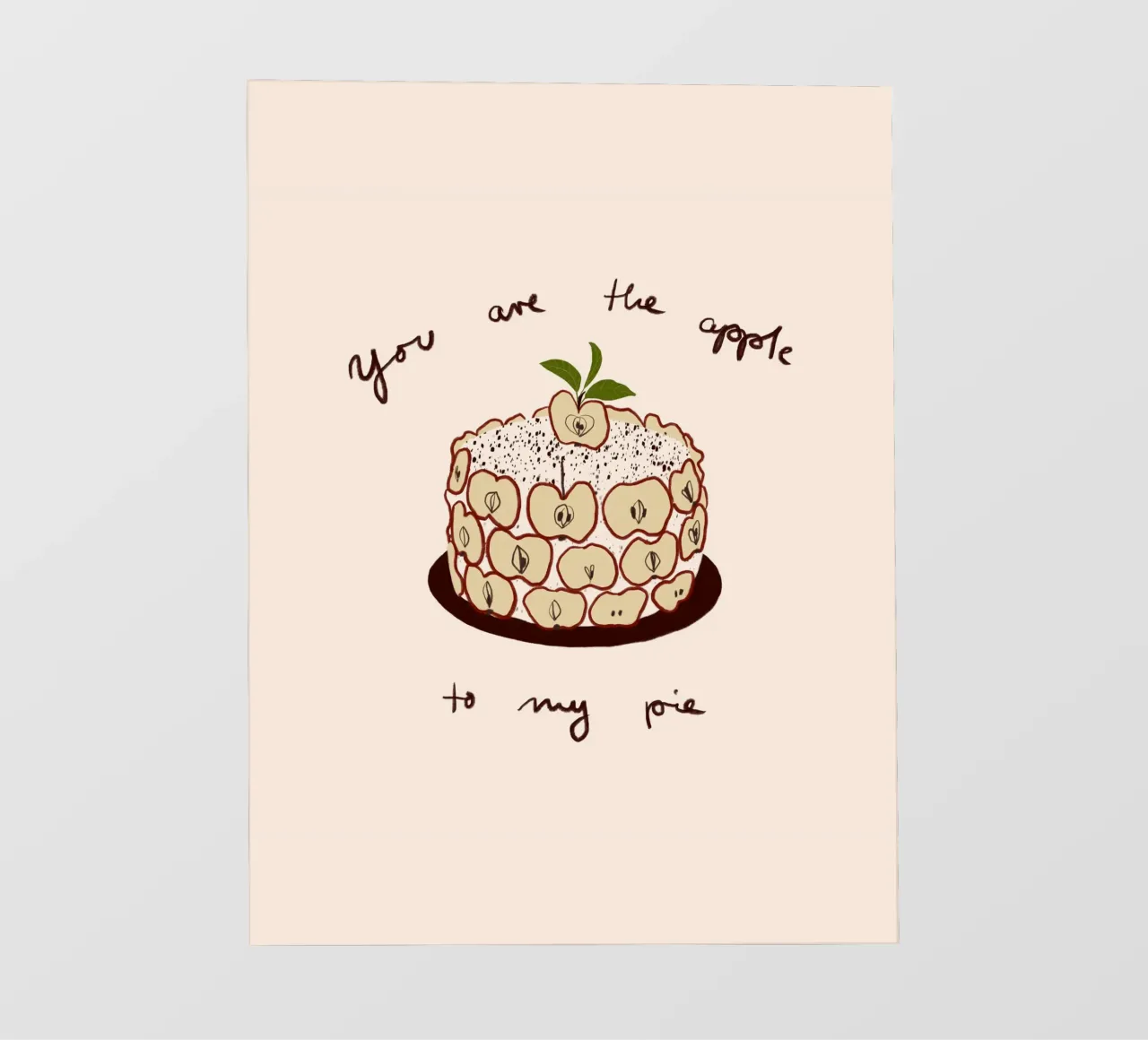 Apfelkuchen telo in pvc da Sophie Augustin Illustration