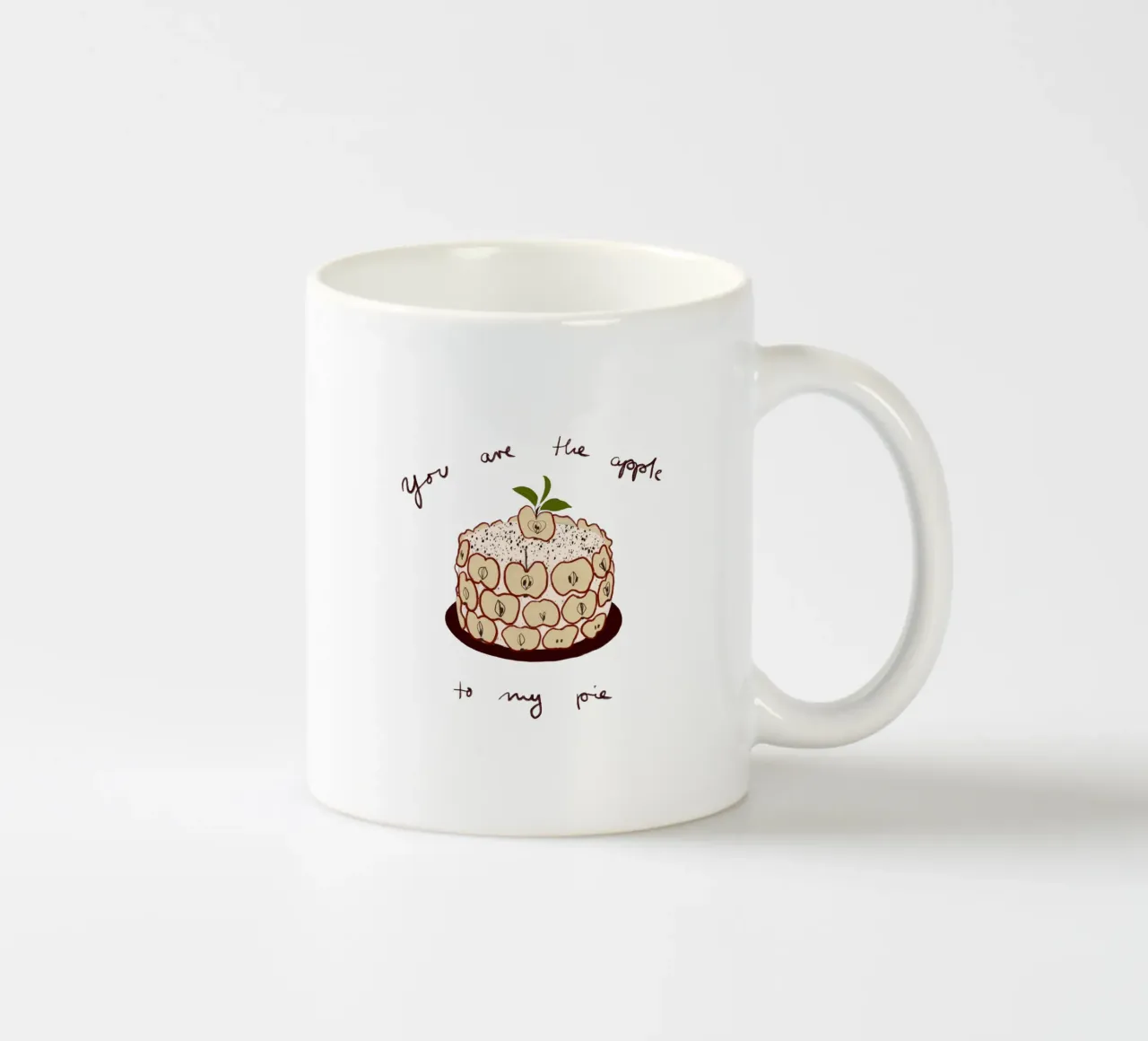Apfelkuchen tazza in ceramica da Sophie Augustin Illustration