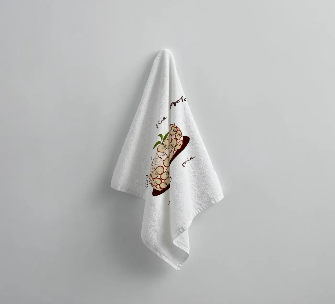 Apfelkuchen asciugamano da bagno da Sophie Augustin Illustration