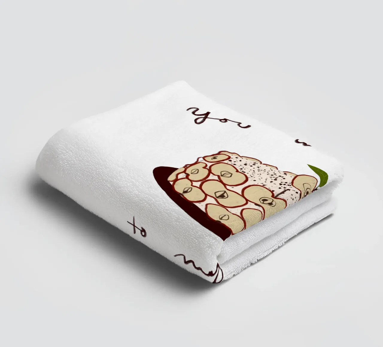 Apfelkuchen asciugamano da bagno da Sophie Augustin Illustration