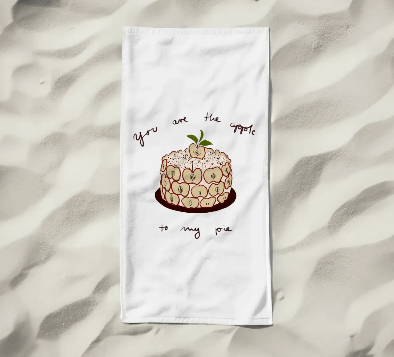 Apfelkuchen telo mare da Sophie Augustin Illustration