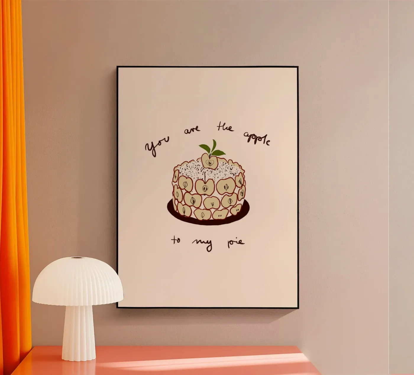 Apfelkuchen plexiglass da Sophie Augustin Illustration