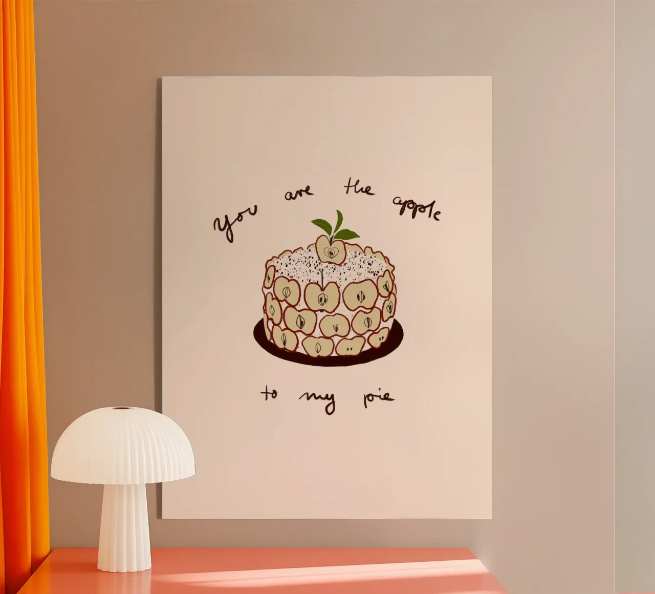 Apfelkuchen plexiglass da Sophie Augustin Illustration