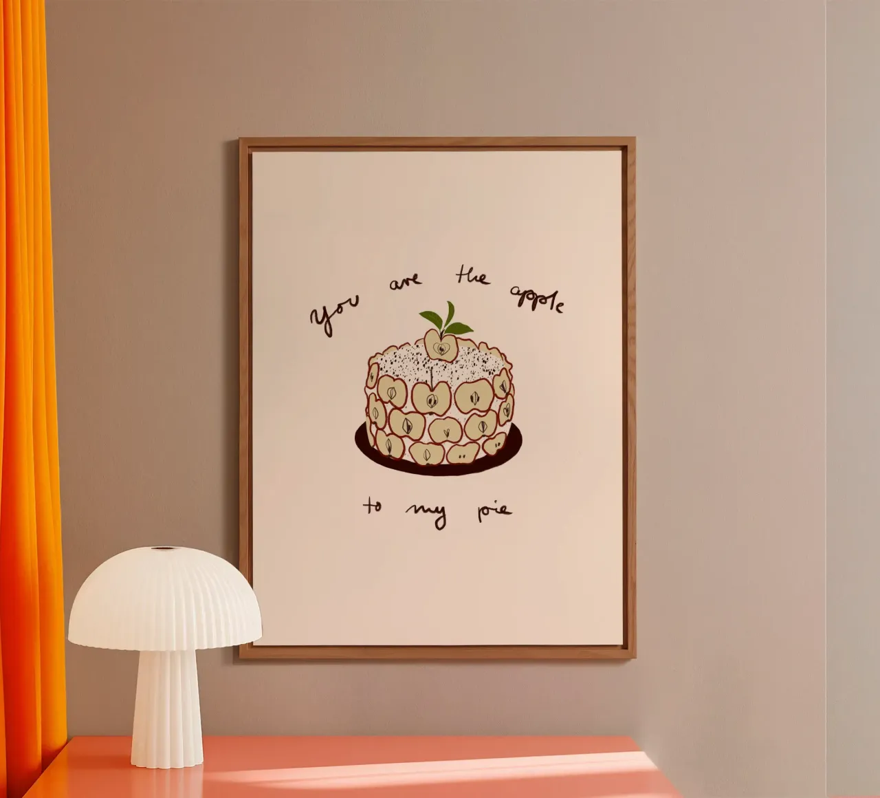Apfelkuchen alluminio dibond da Sophie Augustin Illustration
