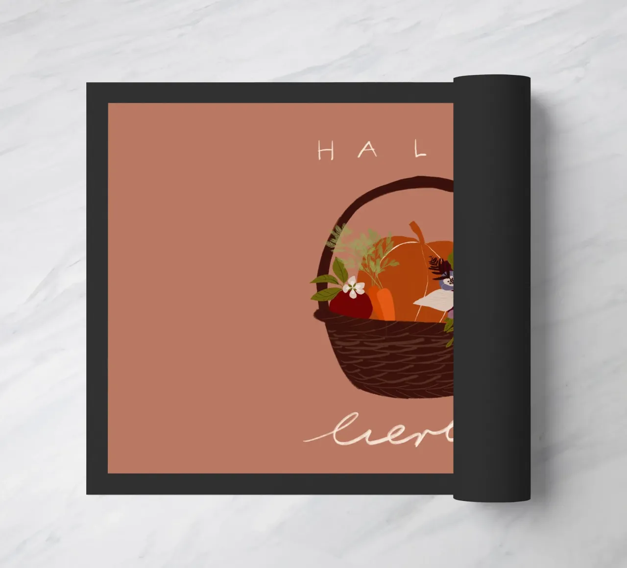 Hallo Herbst Erntedank Korb zerbino da Sophie Augustin Illustration