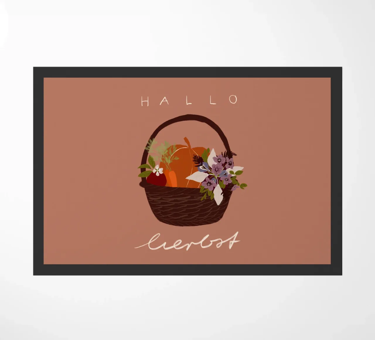 Hallo Herbst Erntedank Korb zerbino da Sophie Augustin Illustration
