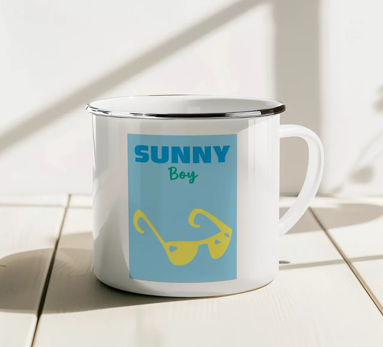 Sunny Boy tazza in smalto da Art Fart