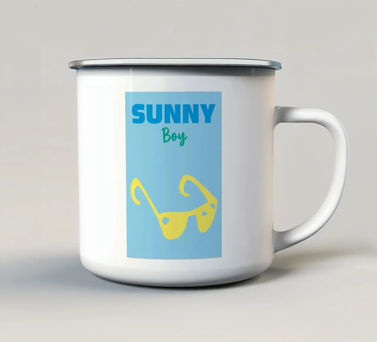 Sunny Boy tazza in smalto da Art Fart