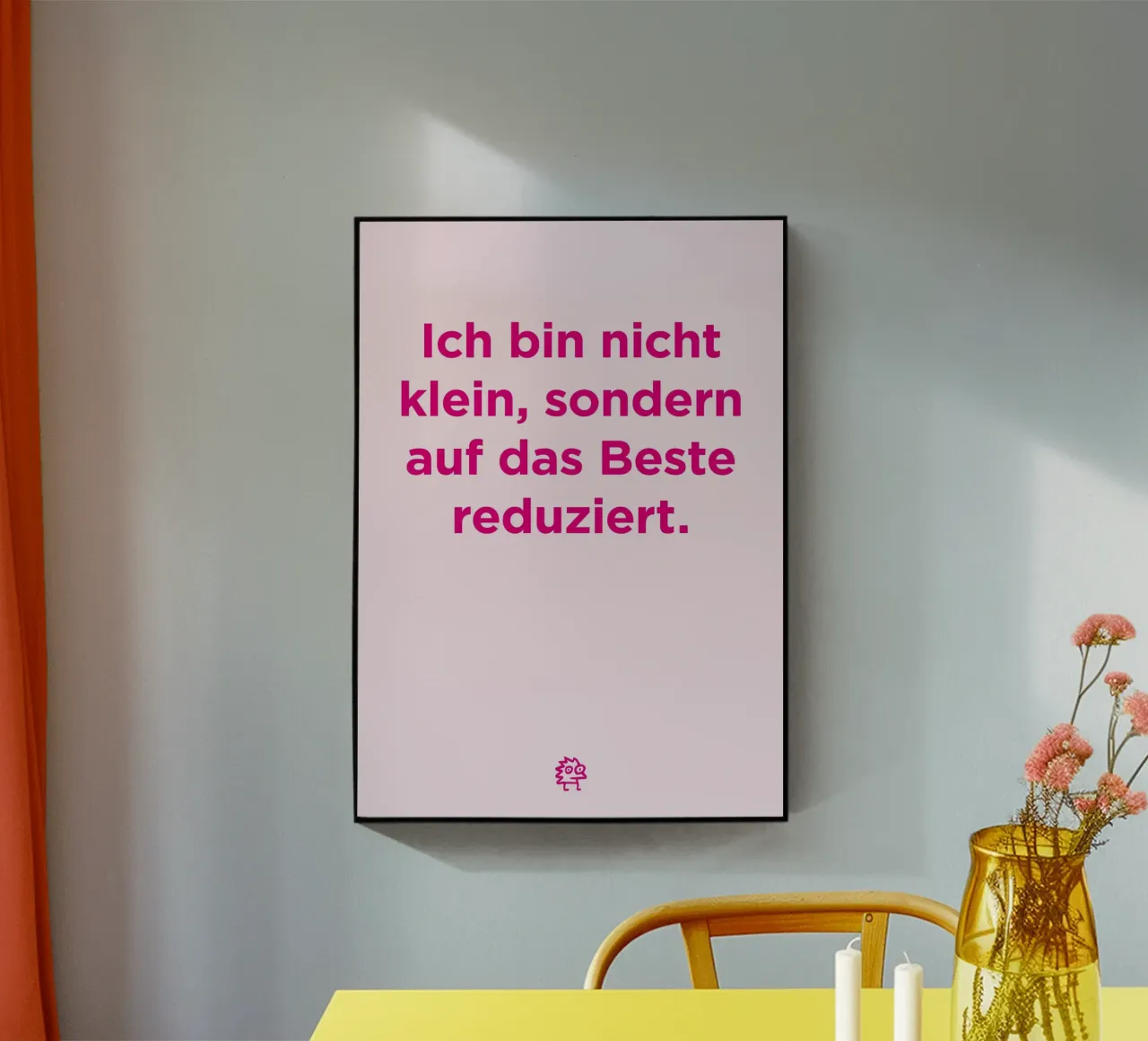 Ich bin nicht klein plexiglass da Art Fart